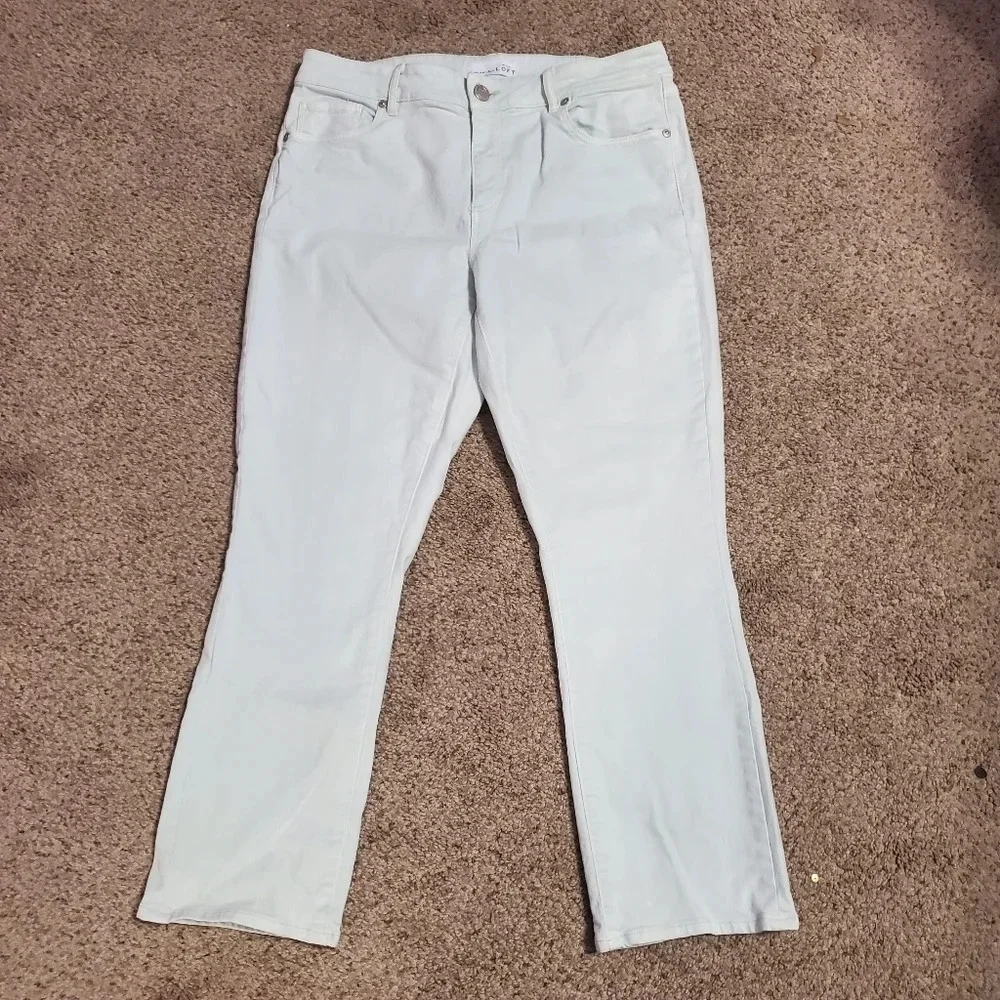 Ann Taylor Loft Women's Curvy Kick Crop Jean 30/10